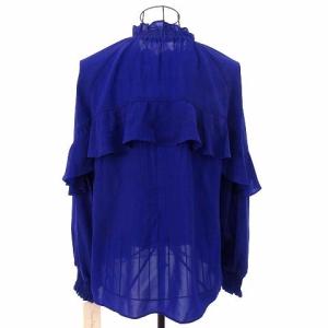 Grace Class 長袖フリルブラウス 36 ブルー