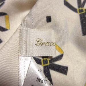 Diagram 21SS リボン柄ノースリーブボウタイブラウス 36 ベージュ