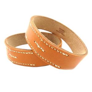 プールトゥール ブレスレット レザー M 茶