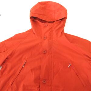 WOOLRICH マウンテンパーカー ジャケット アウトドア 登山 ドローコード 袖ボタン コットン ポリエステル M オレンジ 1701006