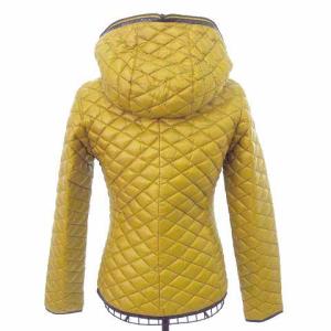 DUVETICA ダウンジャケット リバーシブル 2way フルジップ キルティング ポリアミド 42 イエロー