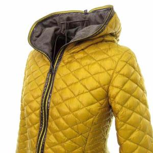 DUVETICA ダウンジャケット リバーシブル 2way フルジップ キルティング ポリアミド 42 イエロー