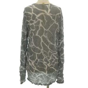 ISSEY MIYAKE 08SS 長袖総柄カットソー M グレー