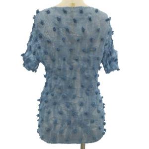 ISSEY MIYAKE 09SS フリンジドット プリーツカットソー M ブルー