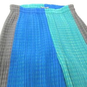 ISSEY MIYAKE 06SS プリーツパンツ ギンガムチェック M ブルー