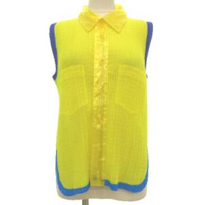 シャツ プリーツ サテンテープ イエロー