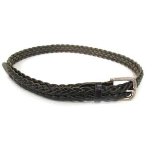 White house Cox メッシュ ベルト ブラック