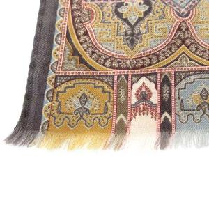 ETRO 大判 ストール ショール マフラー フリンジ ペイズリー シルク混 マルチカラー IBO20