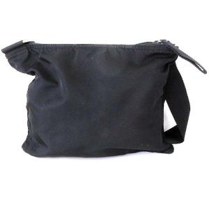 PRADA ロゴナイロンメッセンジャーバック ブラック