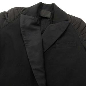alexanderwang ダブルボタン コート 中綿 ジャケット ラペル切り替え XS ブラック IBO21
