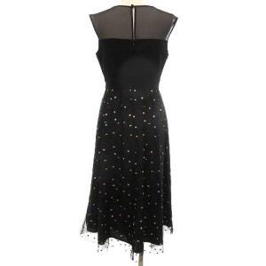 Diagram 18SS ワンピース ドット レース チュール 38 ブラック