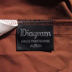 Diagram GRACE CONTINENTAL 18AW リボンウエストシャツワンピース 長袖 ミモレ丈 Vネック フレア 36 ブラウン