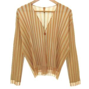 PLEATS PLEASE ISSEY MIYAKE イッセイミヤケ 18SS 3ピースセットアップ ジャケット カットソー パンツ 3 ベージュ