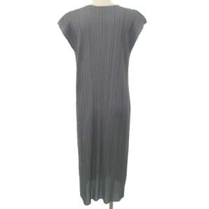 PLEATS PLEASE ISSEY MIYAKE イッセイミヤケ 17SS  ノースリーブワンピース 2 グレー