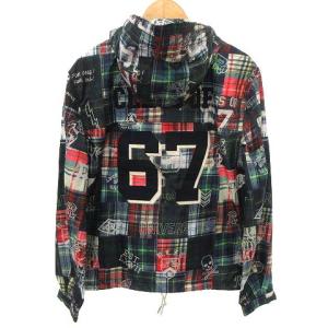 POLO RALPH LAUREN マウンテンパーカー ブラックウォッチ マドラスチェック 67 ジップ S グリーン