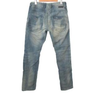 DIESEL Krooley デニムパンツ リペア加工 スリム テーパード スエット 30 ブルー