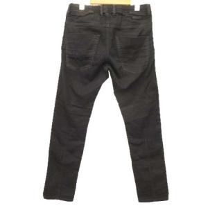 DIESEL イージー パンツ ジップフライ ドローコード ロゴ コットン 牛革 30