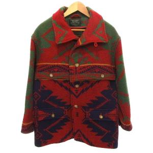 country 90s ヴィンテージ ジャケット ネイティブ柄 ラグ地 国内正規 ウール 9 レッド
