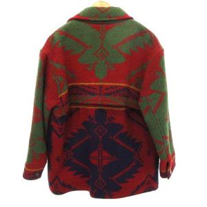 RALPH LAUREN country 90s ヴィンテージ ジャケット ネイティブ柄 ラグ地 国内正規 ウール 9 レッド