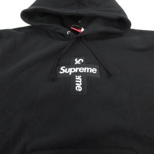 Supreme 20AW Cross box logo hooded sweatshirt L ブラック