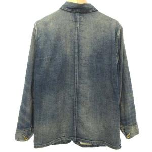 RRL カバーオール デニム ジャケット Gジャン 国内正規 ヴィンテージ加工 ワンポイント コットン 2