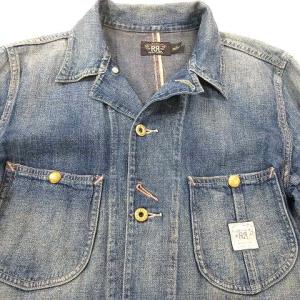 RRL カバーオール デニム ジャケット Gジャン 国内正規 ヴィンテージ加工 ワンポイント コットン 2