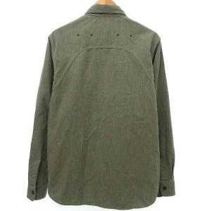 RRL 長袖シャツ ジャケット ラウンド型 無地 カジュアル コットン100％