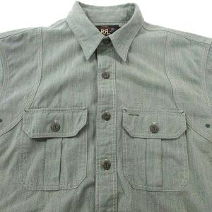 RRL 長袖シャツ ジャケット ラウンド型 無地 カジュアル コットン100％