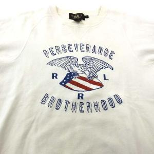 RRL トレーナー スウェット 長袖 フリース 裏起毛 ワンポイント ロゴ コットン カジュアル アメカジ XS