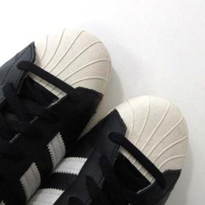 adidas G61069 スーパースター 80s 復刻 スニーカー 金ベロ レザー 28.5cm ブラック