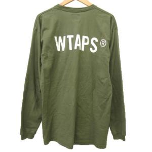 WTAPS 21AW VIBES SCREEN Tシャツ 長袖 バイブス スクリーン クルーネック 03 カーキ