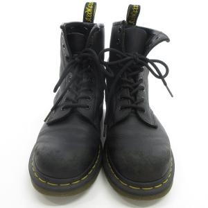 Dr.Martens 8EYE BOOT 8ホール レースアップ イエローステッチ 24cm 黒