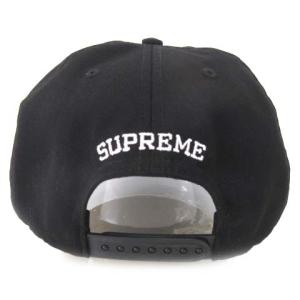 Supreme 20ss アンダーライン 5パネルキャップ スナップバック ホック式アジャスター ロゴ ブラック