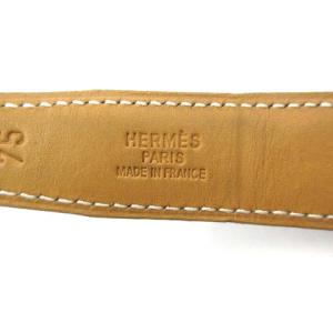 HERMES コンスタンス 75 ベルト Hロゴ E刻印 黒 茶
