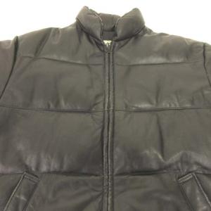 Schott レザーダウンジャケット 38 黒