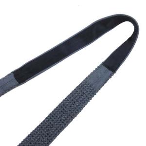 HERMES ネクタイ ニットタイ H刺繍 シルク ドイツ製 ブルー