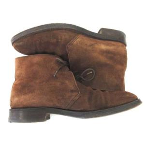 Crockett & Jones チャッカ ブーツ スエード レザー フォーマルシューズ レースアップ