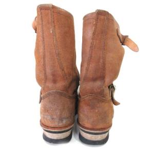 RED WING 8178 エンジニアブーツ 刺繍羽タグ スエード 8D 茶