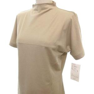 GIVENCHY カットソー 半袖 シャツ トップス ハイネック 無地 ウール L ベージュ