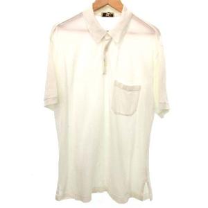 ポロシャツ 半袖 国内正規 コットン100％ L ホワイト