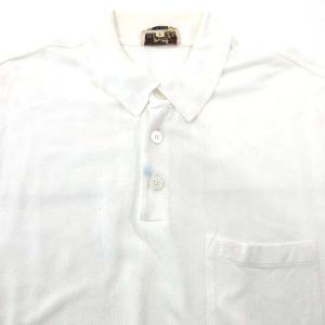 HERMES ポロシャツ 半袖 国内正規 コットン100％ L ホワイト