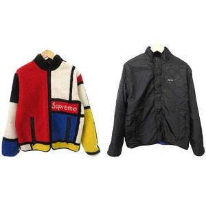 Supreme 20FW Reversible Colorblocked Fleece Jacket S