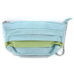 Salvatore Ferragamo ミニショルダーバッグ ハンドバッグ カバン フリンジ チェーン ブルー