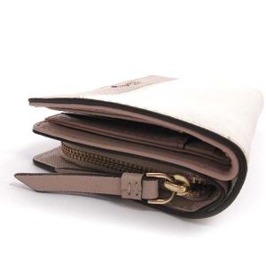 kate spade new york 二つ折り財布 キャメロンストリート バイカラー サフィアーノ ウォレット パスケース付き ベージュ