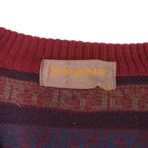 YVES SAINT LAURENT セーター ヴィンテージ L ボルドー