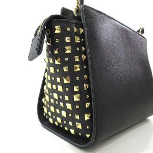MICHAEL KORS SELMA STUD MD MESSENGER ショルダーバッグ サフィアーノレザー ブラック