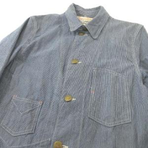 SUGAR CANE JEAN CORD WORK COAT ヒッコリー ワークコート ロング ジャケット 日本製 東洋エンタープライズ 38
