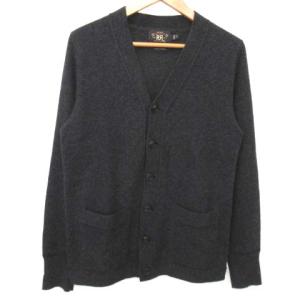 カシミヤ100% ニット カーディガン Vネック ウッドボタン XS 無地 ブラック