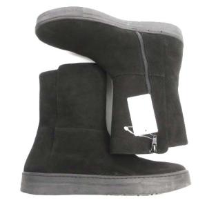 Ermanno Scervino ブーツ スエード ミドル丈 サイドジップ フォーマル  39 ブラック イタリア製