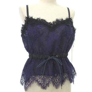 19AW レース キャミソール ドロスト ウエストシェイプ 2 パープル